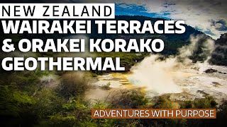 NEW ZEALAND Wairakei Terraces amp Orakei Korako Geothermal [upl. by Fotinas539]