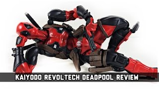 Amazing Yamaguchi Series 001 Kaiyodo Revoltech Marvel Deadpool Action Figure Review [upl. by Yllek540]