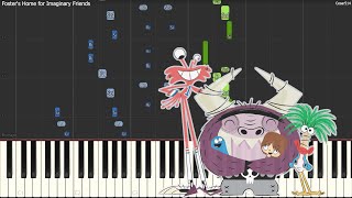 Fosters Home for Imaginary Friends Theme  Synthesia Piano Tutorial [upl. by Jerol]