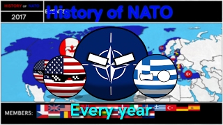 History of NATO Every year in countryballs [upl. by Muriel]