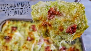 Lasagna bianca alle zucchine prosciutto cotto e mozzarella  Ricetta economica facile e Veloce [upl. by Eikkin]