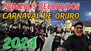 Primeros Recorridos Rumbo al Carnaval de ORURO 2024 [upl. by Enram133]