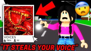 This CREEPY ROBLOX GAME STEALS YOUR VOICE on BROOKHAVEN [upl. by Ahsiened277]