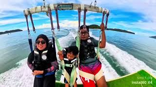 Vlog  Langkawi Paragliding at Pantai Cenang [upl. by Roselba498]