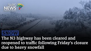 Snow  N3 highway has been cleared Mzwandile Mbeje [upl. by Benioff]