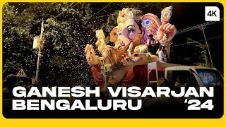 Ganesh Visarjan in Bengaluru 3  Epic Festivals  4K [upl. by Bechler]