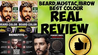 Begin beard and mustac ibrow best colourbeardo beard colour real reviewbest beard colour unboxing [upl. by Elohc]