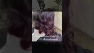 TRANSFORMATION OMBRÉ HAIR VIOLINE ROUGE BORDEAU  purple decoloration coloration tie and dye [upl. by Liebermann301]