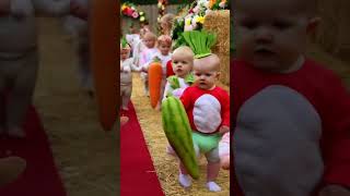 Cute baby vegetables theme fashion show trending [upl. by Mitzie749]