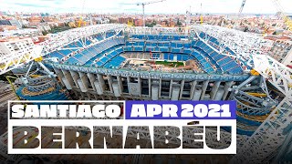 🏗️ NEW Santiago Bernabéu stadium works April 2021  Real Madrid [upl. by Ayidah]