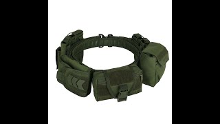 Yakeda Tactical Duty Belt Gun Belt YD2012 Green Color [upl. by Bekaj]