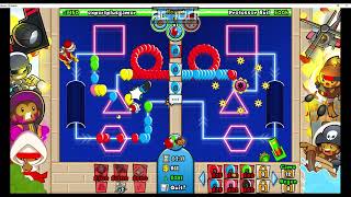 Bloons TD Battles Professor Evil 12052023 Free Powerups Dart Farm Chipper Steam Based NLL Strategy [upl. by Ahsatin]