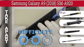 How to disassemble 📱 Samsung Galaxy A9 2018 SMA920 Take apart [upl. by Palmer]