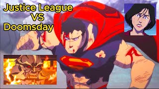 Justice League VS Doomsday Part1 DCAMU Most Brutal Fight  The Death Of Superman [upl. by Wahkuna]