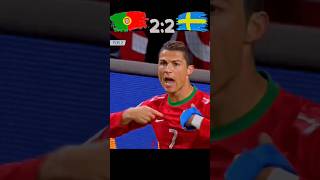 Portugal vs Sweden World cup Qualifiers 2014  ronaldo vs ibrahimovic shorts football [upl. by Licht257]