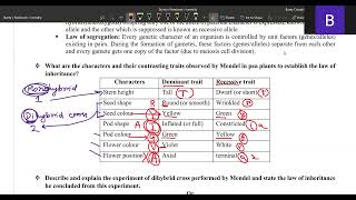 CBSE Class 10 Heredity part 2  Dihybrid cross  Varaition [upl. by Hsiri420]