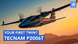 Is Tecnam P2006T The Most Efficient And Cheap Light Twin Plane [upl. by Rossner927]