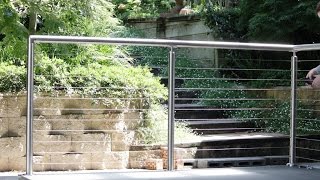 How to install a DIY stainless steel handrail with raised saddles [upl. by Malynda]