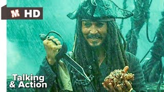 Pirates of Caribbean 3 Hindi At Worlds End Devy Jones Death Scene [upl. by Eicak]