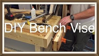 Pipe Clamp Vise  Jay Bates Inspired  Luther Woodworks [upl. by Hughmanick]