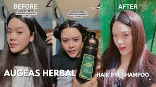 AUGEAS HERBAL HAIR DYE SHAMPOO REVIEW [upl. by Berny]