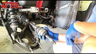 ATV UTV easy axle removal the proper way  DO IT RIGHT [upl. by Llenrup]