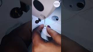 Machine se button kese stitching kare How to stitch button using straight stitch sewing machine [upl. by Shieh]