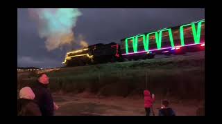 Paignton and Dartmouth Steam Railway Christmas Train of Lights at Goodrington [upl. by Busey]