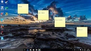 Lembretes Notas Adesivas na Área de Trabalho  Windows 10 [upl. by Aratahs]