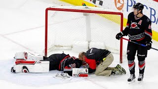 NHL Goalie Injuries [upl. by Barbette]