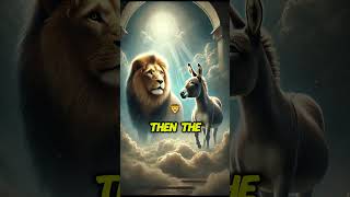 🦁 The Lions Judgment Why the Donkey Stayed in Heaven 🐵🦛🫏 AnimalTale LifeLessons FunnyStory [upl. by Ahtelrac]