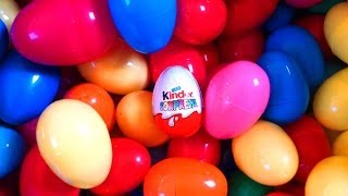 Surprise Eggs Huevos Kinder Sorpresa Hello kitty by Lababymusica [upl. by Nwahsem]