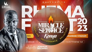 RHEMA FEAST 2023  DAY5 EVENING SESSION  NAIROBIKENYA  APOSTLE JOSHUA SELMAN [upl. by Aneeram]