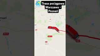 Trasa pociągowa Warszawa  Poznań [upl. by Airebma964]