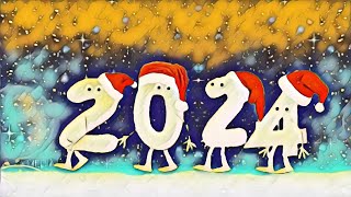 Goodbye 2023 Welcome 2024 ❄🎅🎄🔔New Year Numbers Fun 2024 Animation❄🎅🎄☃️ Hello 2024❄🎅🎄☃️🎊 [upl. by Yadnus184]