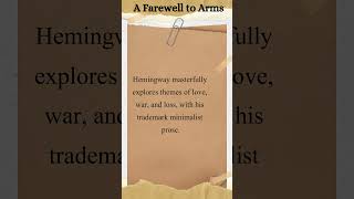 A Farewell to Arms Hemingway [upl. by Thordis]