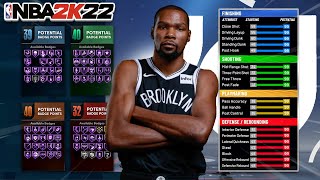 NEW GLITCHED 610 KEVIN DURANT BUILD in NBA 2K22 [upl. by Jolanta]