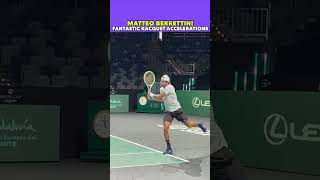 WATCH BERRETTINI FANTASTIC RACQUET ACCELERATIONS tennis shorts [upl. by Nlyak]