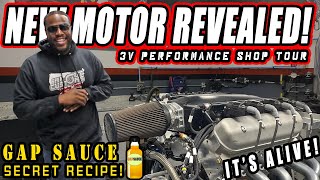 DONKMASTER REVEALS HIS NEW MOTOR FOR THE Z06 DONK  3V Performance Shop Tour amp Engine Dyno Session [upl. by Llertac270]