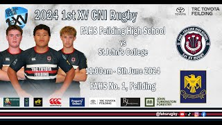 FAHS 1st XV vs SJC Hamilton 1st XV  Round 4  8th June 2024  Veo 3 [upl. by Snehpets]