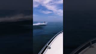 Yamaha Jet Blaster ripping on Lake Michigan jetblaster Yamaha lakemichigan [upl. by Gnart]