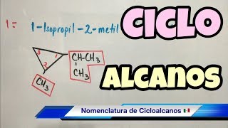 Nomenclatura de CICLOALCANOS súper fácil [upl. by Ailecra]