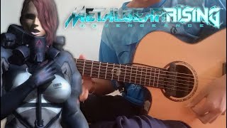 METAL GEAR RISING  A Stranger I Remain  Mistral Theme  Guitar TAB [upl. by Ainesell]