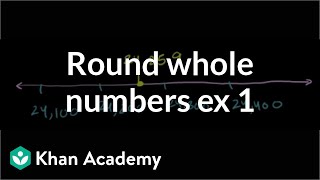 Rounding whole numbers example 1  Arithmetic properties  PreAlgebra  Khan Academy [upl. by Suoiradal]