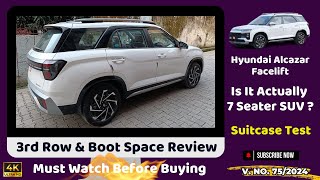 Hyundai Alcazar Facelift Third Row amp Boot Space  Alcazar Facelift Is Better Than XUV700 amp Safari [upl. by Iona229]