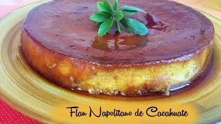 Flan Napolitano de Cacahuate SIN HORNO [upl. by Archibold]