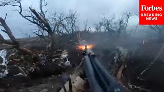 Russian Military Releases Bodycam Video Of Frontline Battle Between Russian And Ukrainian Forces [upl. by Saideman]