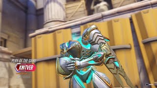 Overwatch 2  My Pharah Enchanted Armor First POTG [upl. by Aicatsanna609]