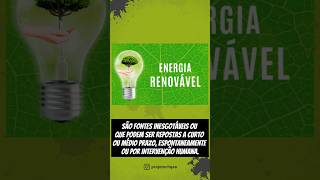 Fontes de energia renováveis Repost projetochqao fontesdeenergia energiarenovavel [upl. by Geralda]