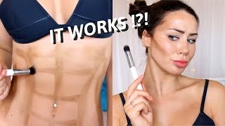 FAKE TAN CONTOUR  Fakes abs Tanning HACKS and my self tanning routine  CC Clarke Beauty [upl. by Elison]